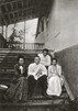 Наталия и Сергей Рахманиновы, Владимир и Софья Сатины на крыльце дома в имении Красненькое. 1899-1900 годы