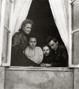 Вера Скалон, Наталия Рахманинова, Софья Сатина и Сергей Рахманинов в доме Погожевой на Арбате, где жили Сатины. 1890-е годы
